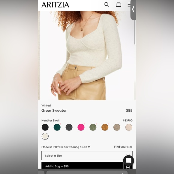 Aritzia Wilfred Greer Sweater - Picture 4 of 4